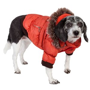 Cappotto Parka Metallico alla Moda per Animali Domestici, Abbigliamento Elegante per Animali - Product Image 1