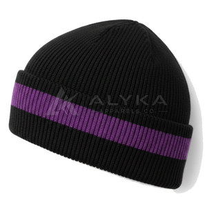 Reasonable Price 100% <b>Wool</b> Unisex <b>Beanies</b> Custom Colours High Quality Adjustable Low MOQ Factory Made Trending Product - Product Image 2