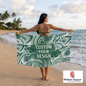 Custom Printed Beach Sarong Floral Swim Cover Up Tropical Summer Wrap <b>Skirt</b> OEM ODM Woven Fabric Garment Manufacturer India - Product Image 4