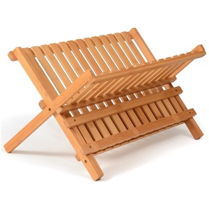 Classical Design Wooden Foldable Dish Rack Dish Drainer Wholesale - Product Image 3
