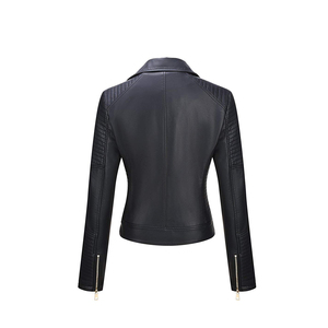 2026 Professional High Quality Customized Logo Printing Full Sleeves Genuine Leather Material Women Leather Jacket - Product Image 3