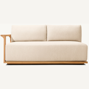 โซฟาไม้สักสำหรับนั่งสองคน ดีไซน์ทันสมัย พร้อมที่วางแขนที่สะดวกสบาย กำลังขายดี - Product Image 6