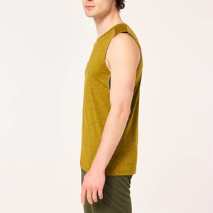 เสื้อกล้ามออกกำลังกายผู้ชาย ผ้าฝ้าย 230 GSM ปักโลโก้ได้ แบบเรียบ ไม่มีแขน เหมาะสำหรับเพาะกาย ฟิตเนส - Product Image 4