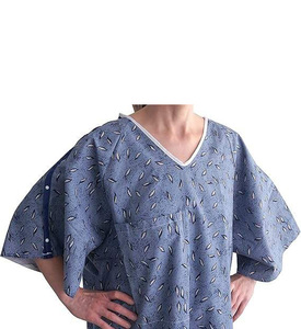 Blouse médicale professionnelle personnalisable avec logo – Blouse d'hôpital pour patient - Product Image 3