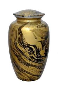 Aluminum silver metal <b>urns</b> create a sense of permanence and security for families choosing long-term memorial storage - Product Image 5