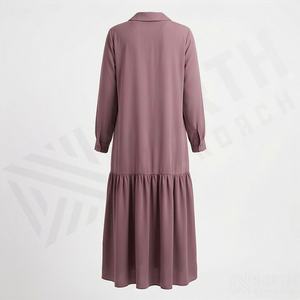 ชุดกิโมโนแบบ OEM ปี 2025 เสื้อคลุมอาบายะ ผ้าโพลีเอสเตอร์เนื้อนุ่ม ยืดหยุ่นสูง หนาขึ้น สำหรับผู้หญิงมุสลิม คอวี แขนยาว เหมาะสำหรับงานปาร์ตี้ รอมฎอน งานแต่งงาน - Product Image 2