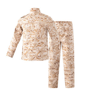 Ensemble de vêtements de travail camouflage désert à haute visibilité pour hommes, polyester respirant, pantalon et chemise, certifié CE, tactique d'extérieur - Product Image 1