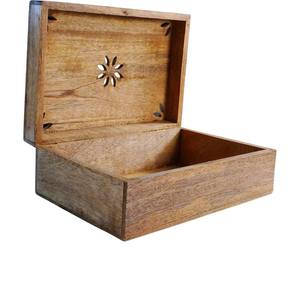 Boho Wooden Engraving Decorative Storage <b>Box</b> With Hinged Lid For Jewelry <b>Keepsake</b> Vanity Organizer For Homedecor Wedding Gifting - Product Image 6