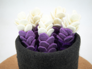 Fieltro de Lana y Hilo, Flor de Lavanda Hecha a Mano, Decoración Moderna para el Hogar de Primavera, Decoración para Bodas, Suministros para Manualidades, Ecológico - Product Image 4