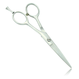 Ciseaux de coiffure professionnels en acier inoxydable, lame droite tranchante, pour droitiers, manche incliné, ciseaux de salon - Product Image 3