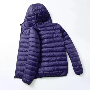 Veste d'hiver unisexe personnalisable avec logo, de haute qualité, imperméable, chauffante, antibactérienne, col montant, 100% nylon canvas - Product Image 5