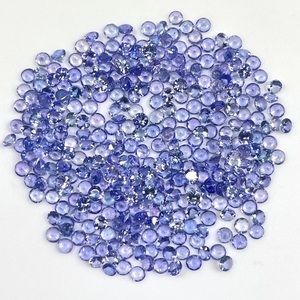 Tanzanite naturelle 3 mm, taille ronde, pierre précieuse en vrac, vente en gros de tanzanite pour la fabrication de bijoux, qualité supérieure, pierre semi-précieuse - Product Image 5