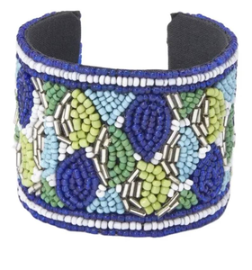 Brazalete Bordado de Estilo Bohemio Hecho a Mano con Cuentas Multicolores de Alta Calidad, Hecho en India para Mujeres y Niñas, Ideal para Regalo - Product Image 2