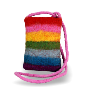 Sac à bandoulière coloré pour femme, sac à main en feutre tendance - Product Image 1