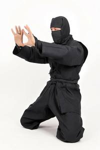 Uniforme de Artes Marciales Ninja Negro Unisex, Ajustado, de Poliéster/Algodón, Elástico, para Práctica de Adultos, Duradero y de Secado Rápido - Product Image 2