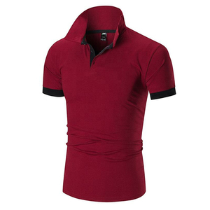Chemises pour hommes sur mesure en jersey de coton à manches courtes, marque privée, respirantes, décontractées, pour le golf, uniformes d'entreprise, vente en gros - Product Image 4