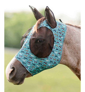 ผ้าคลุมหน้าม้าป้องกันแมลงวัน ระบายอากาศได้ดี พร้อมที่ปิดหู  โลโก้สั่งทำได้ บรรจุภัณฑ์แบบกำหนดเอง รุ่น SP-40170 - Product Image 5