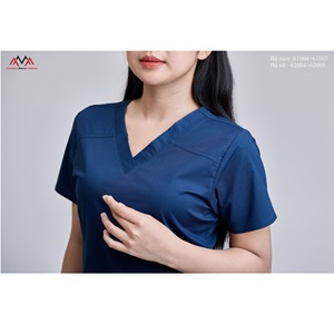 Conjunto de Uniformes Médicos Unisex FMF de Origen Vietnamita, Tejido de Poliéster/Rayón, Detección de Agujas, Fusión sin Costuras - Product Image 4