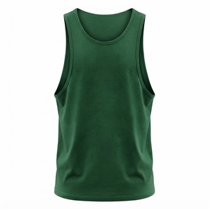 Débardeur de sport uni en coton 280 GSM à découpe profonde aux emmanchures pour musculation et fitness, vente en gros - Product Image 6