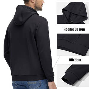 Sudadera con Capucha Personalizada para Hombre, Color Negro Carbón, para Invierno |   Sudadera de Forro Polar Grueso de 320 g |   Forro de Contraste Premium, Impermeable, Corte Holgado - Product Image 5