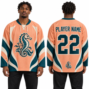 Camiseta de Hockey sobre Hielo Academy, Poliéster, Número de Jugador Personalizado, Insignia del Club, Venta al por Mayor, Ropa para Torneos, Servicio de Muestras, Empaque para Venta al por Menor - Product Image 5