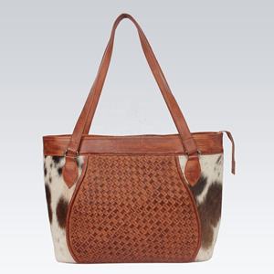 กระเป๋าสะพายไหล่หนังวัวเคลือบแว็กซ์ดีไซน์หรูหราสำหรับสุภาพสตรีมีซิปปิดโลโก้ได้ตามต้องการสไตล์แฟชั่น - Product Image 2