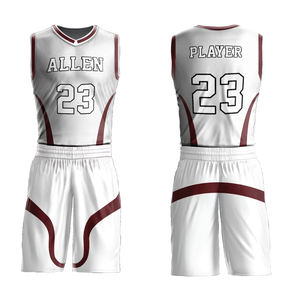 Ensemble d'uniformes de basketball de haute qualité, prix abordable, dernier design, en polyester, taille junior. - Product Image 6