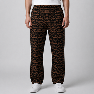 IOTA SPORTS Custom Designs Sublimation Printed 100% Polyester Mesh Wide Baggy Sweatpants Wholesale Best Jogger <b>Pants</b> for Men - Product Image 2