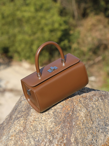 Bolso Bandolera de Piel Sintética con Detalle de Cierre, Bolso de Mano Estructurado para Mujer, Bolso Tote con Asa Individual para Viajes Diarios - Product Image 3