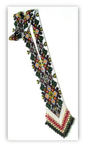 CLASSY DESIGN Long <b>necklace</b> Folk Ukrainian Gerdan, traditional Ukraine <b>necklace</b> Handmade Jewelry <b>Beaded</b> <b>Necklace</b> for wedding - Product Image 2
