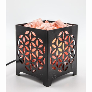 Lámpara Eléctrica de Sal Rosa del Himalaya Natural en Caja de Acero CNC, con Cable Regulable, Decoración para el Hogar, Purificador de Aire para Sala de Masajes y Desintoxicación - Product Image 4