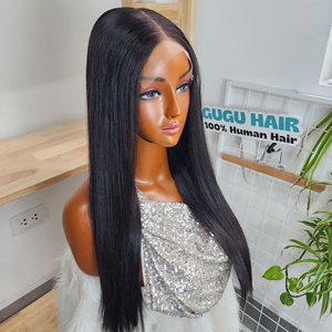 Perruques de cheveux humains 100% naturels vietnamiens bruts, couleur naturelle, lisses comme des baguettes, double épaisseur, longues, 26 pouces, fournisseur Vietnamien - Product Image 4