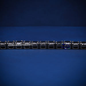 Pulsera de tenis negra RTS para hombre y mujer con diamantes negros de moissanita con claridad D VVS y que pasa la prueba del probador de diamantes. - Product Image 4