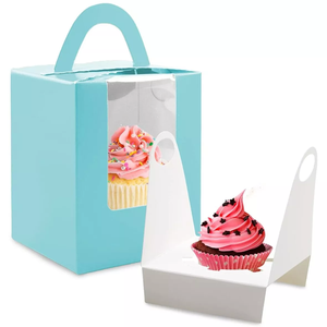 Caja de pastel transparente perfecta para pastelería Eclair <span class=keywords><strong>Hot</strong></span> <span class=keywords><strong>Dog</strong></span> 14oz Chocolat Dubai con ventana de PE - Product Image 2