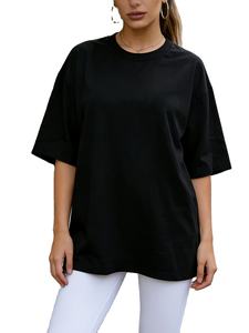 เสื้อยืดผู้หญิงคอกลมแขนสั้นพิมพ์ลายแฟชั่นใหม่ทันสมัย ผ้าเจอร์ซีย์คอตตอน 100% น้ำหนัก 180 กรัม เป็นมิตรกับสิ่งแวดล้อม สไตล์ลำลอง - Product Image 4