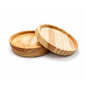 Posavasos y almohadillas de madera de nogal negro macizo de estilo japonés moderno, bandeja cuadrada para té, aislamiento térmico, almohadilla de madera de haya. - Product Image 2