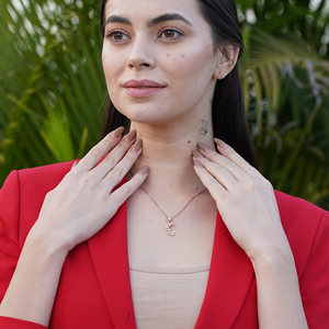 <b>925</b> Sterling <b>Silver</b> Diamond Half Moon Pendant <b>Necklace</b> for Women Luxury Jewelry for Wedding Party Anniversary Stylish Daily Wear - Product Image 4