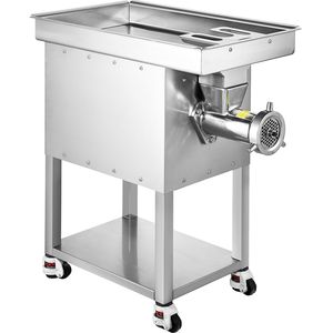 Hachoir à viande électrique commercial en acier inoxydable de 22 lb/min avec lame et plaque de broyage pour les industries agricoles - Product Image 1