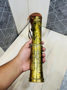 Telescopio de Latón Macizo East India Company 1818 para Bodas Religiosas de 32 Pulgadas con Estuche de Cuero - Product Image 6