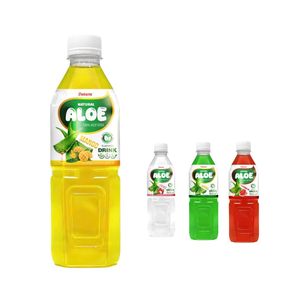 Bebida de Frutas Tropicales con Puré de Aloe Vera, Baja en Grasa, Saludable, Botella de 500 ml, Bebida Natural de Pulpa de Aloe, Refresco Diario - Product Image 1