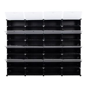 Scarpiera Moderna Espandibile a 8 Livelli, Capacità 64 Paia, Armadio Contenitore a Torre con 32 Scomparti per Tacchi, Stivali e Ciabatte - Product Image 4