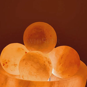 Lámpara de Sal con Diseño Natural de Trozos de Roca Volcánica, Iluminación Cálida, Construcción Duradera - Product Image 4