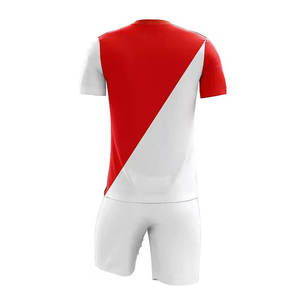 เสื้อเจอร์ซีย์แพเดลแบบยูนิเซ็กซ์ สีแดงขาว ผ้าระบายอากาศ แห้งเร็ว เป็นมิตรกับสิ่งแวดล้อม แขนสั้น โพลีเอสเตอร์ ชุดกีฬา - Product Image 3