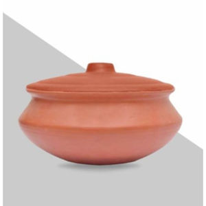 Olla de Barro Natural para Biryani, Apta para Cocina de Gas, con Tapa, Sin Recubrimiento - Product Image 3