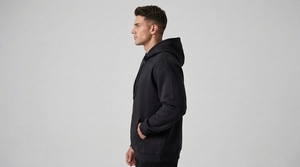 Sweat-shirt à capuche personnalisé pour homme, en molleton décontracté, avec cordon de serrage réglable, poche kangourou et manches longues - Product Image 4