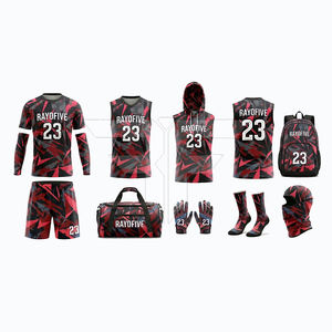 Uniformes de football 7V7 de haute qualité, réversibles, respirants, antibactériens, 100% polyester, design personnalisé, accessoires combinés, 260g - Product Image 2