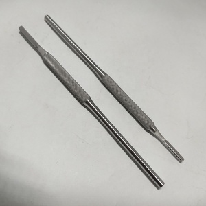 MANGO DE BISTURí NO SIEGEL REDONDO RECTO 16,5 CM ACERO INOXIDABLE DE GRADO MÉDICO DE ALTA CALIDAD - Product Image 2