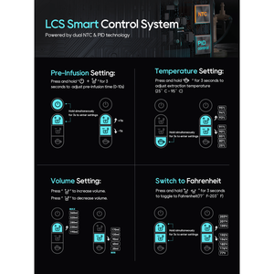 Cafetera de Cápsulas Multifunción PSH6 de 1450W, 20 Bares de Presión para Preparar Té Rojo y Té Verde, Capacidad de Agua de 1.4mL - Product Image 6