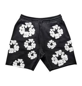 Pantalones Cortos Deportivos para Hombre con Estampado Floral Verde, Cintura con Cordón Ajustable, Estilo Casual, 100% Algodón, Tela Oxford Transpirable - Product Image 4