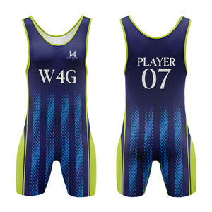 Vente en gros OEM ODM Maillot de lutte personnalisé imprimé respirant léger très extensible séchage rapide durable pour équipe américaine - Product Image 3